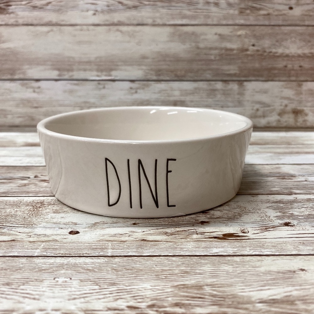 Rae Dunn Dine Pet Bowl LL